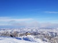 野沢温泉スキー場　山頂からの眺め
