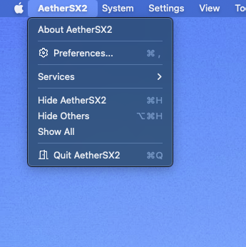 AetherSX2　Mac　導入