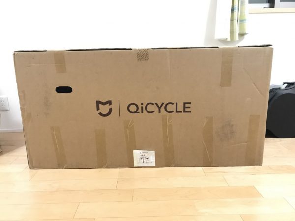 qicycle シャオミ　電動自転車　箱